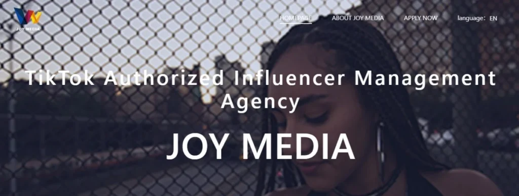 Joy media homepage