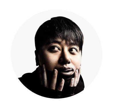 Dramatic black portrait