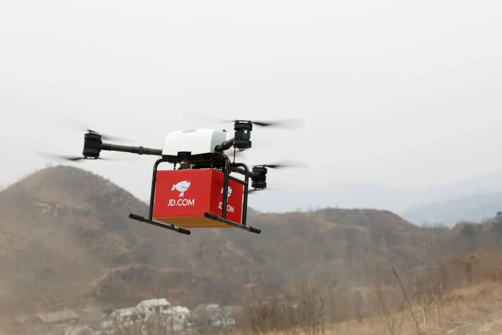 jd logistics drone service