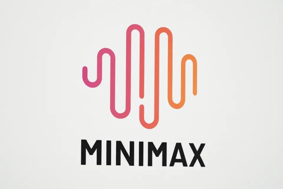 MiniMax logo with abstract waveform icon representing AI models and multimodal intelligence