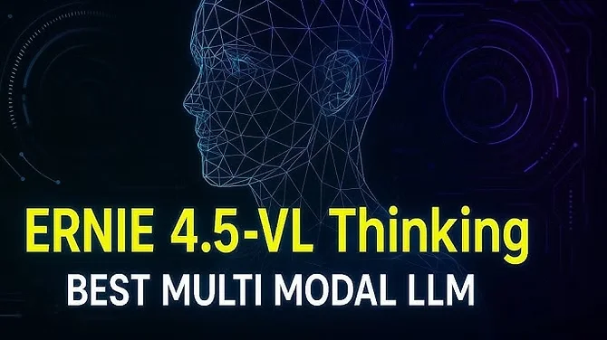 ERNIE 4.5-VL multimodal AI model graphic highlighting advanced vision-language capabilities