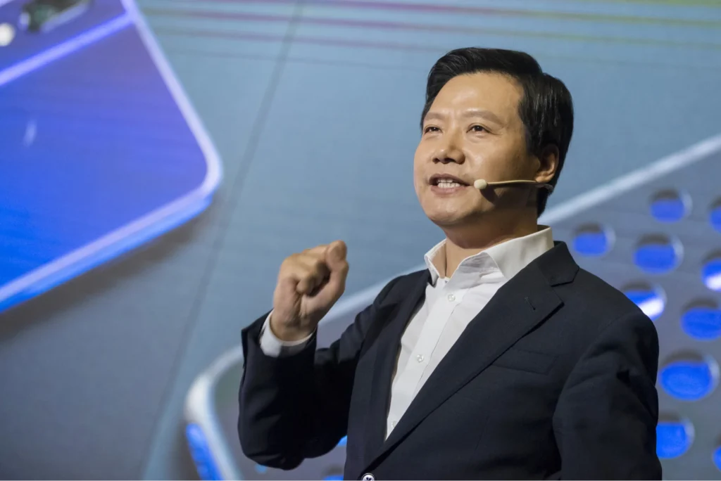 Xiaomi founder Lei Jun presenting Xiaomi EV strategy