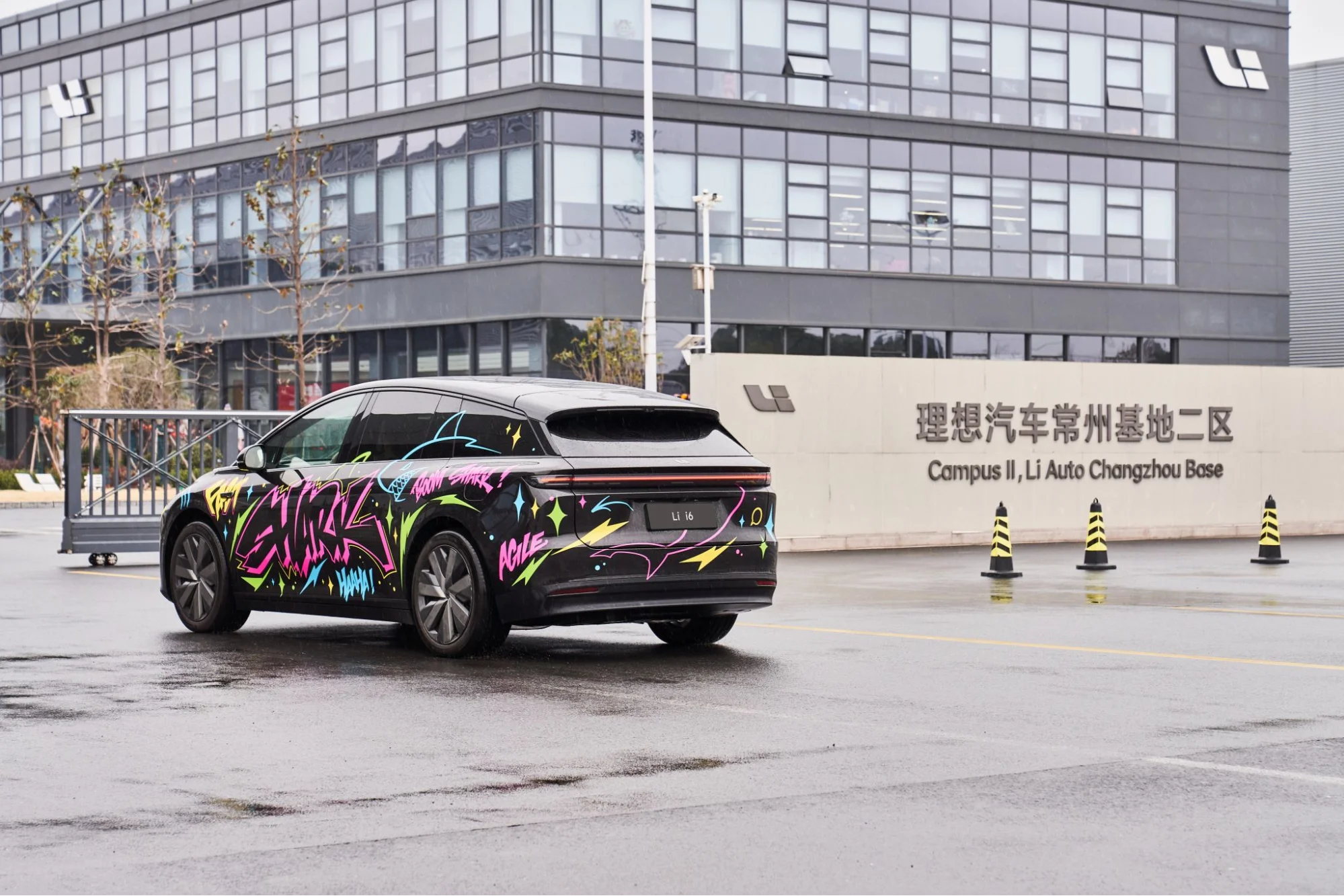 Li Auto i6 electric SUV outside Changzhou manufacturing base