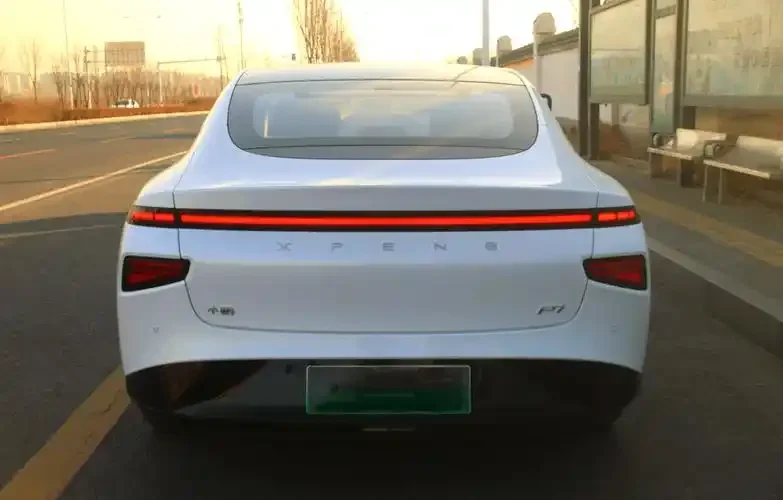 XPeng sedan rear view