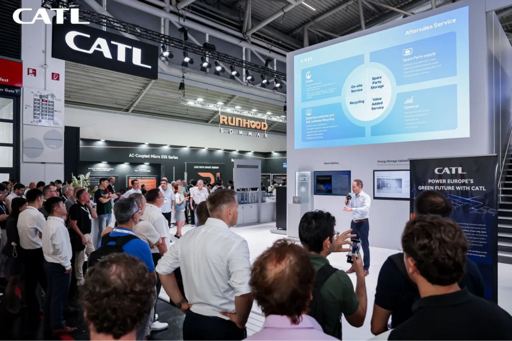 CATL energy storage exhibition booth
