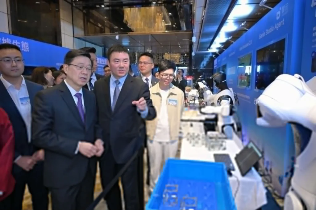 Robotics exhibition showcasing AI-powered automation