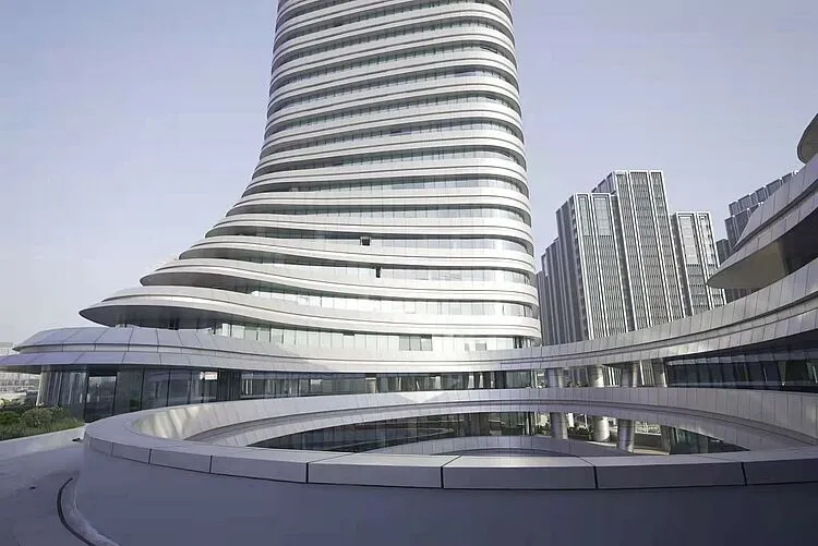 Modern office building of China's industrial automation company Inovance