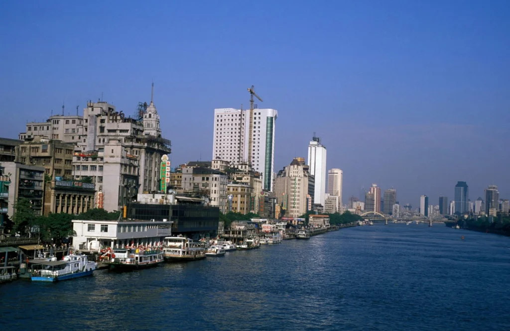 Shanghai skyline along the Huangpu River