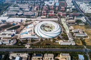 Aerial view of ShanghaiTech University campus