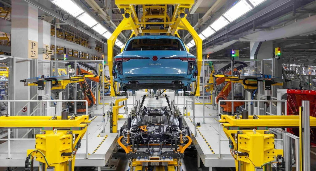 Volkswagen ID.UNYX on automated production line