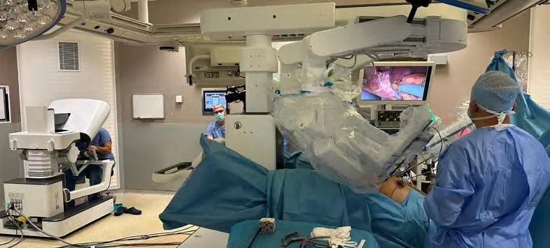Robotic surgical system used in operation