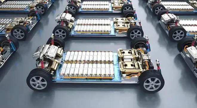 EV battery packs installed in vehicle chassis
