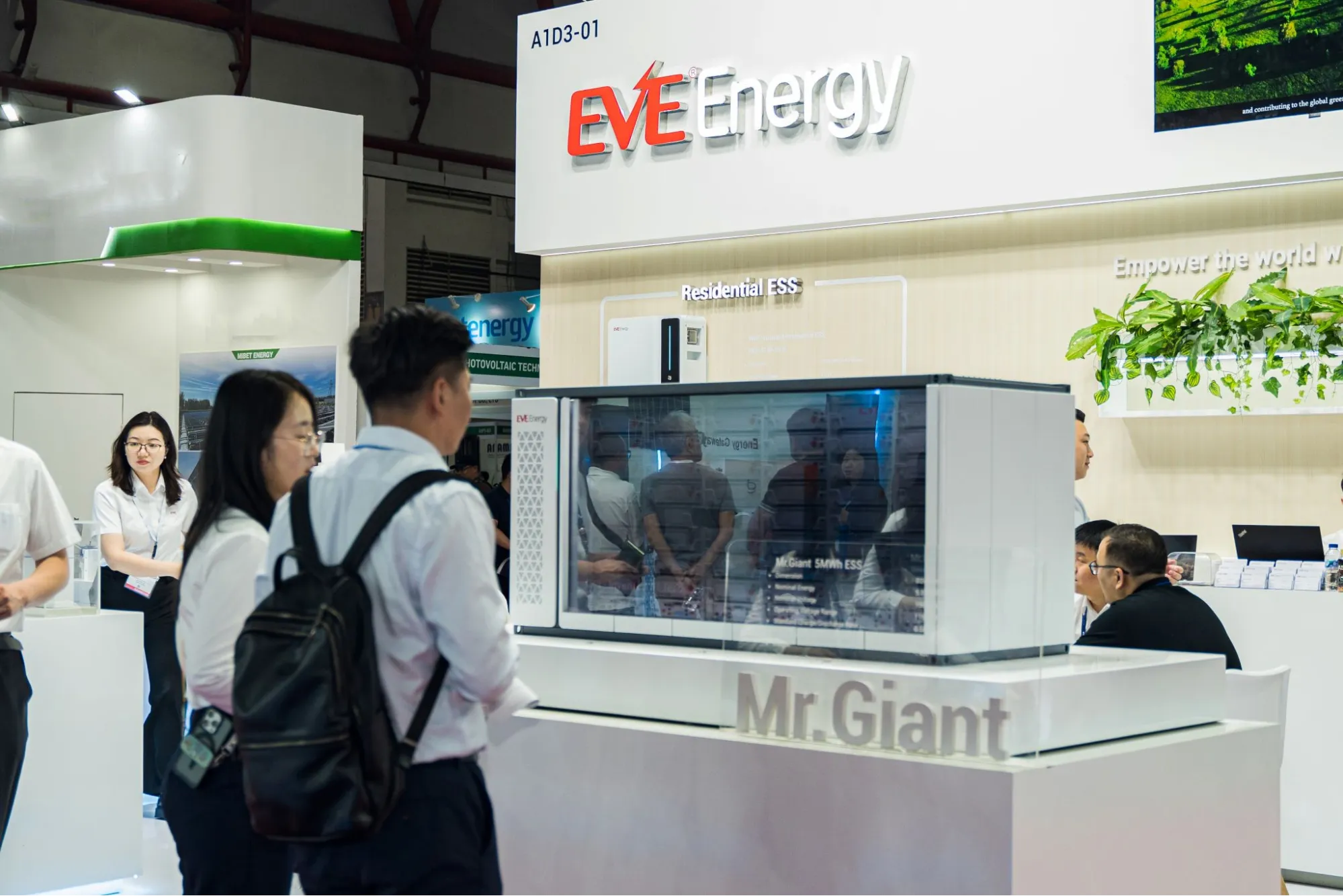 EVE Energy storage system displayed at trade show