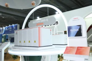 Gotion Grid Q energy storage system displayed at a trade show