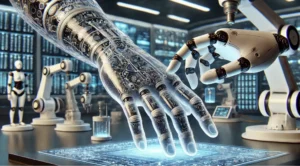 Robotic hand with transparent sensor-like technology
