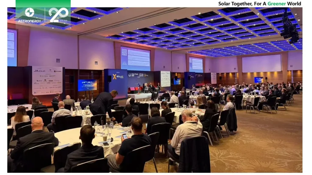 Audience seated at an Astronergy sponsored solar energy conference