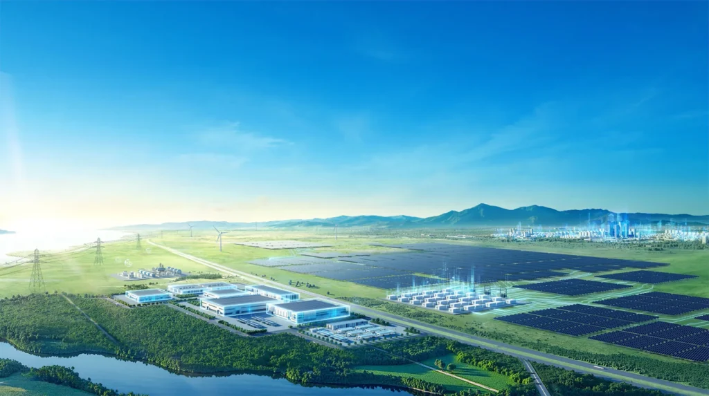 Solar and storage energy site