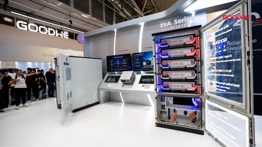 GoodWe ESA Series energy storage system at trade show