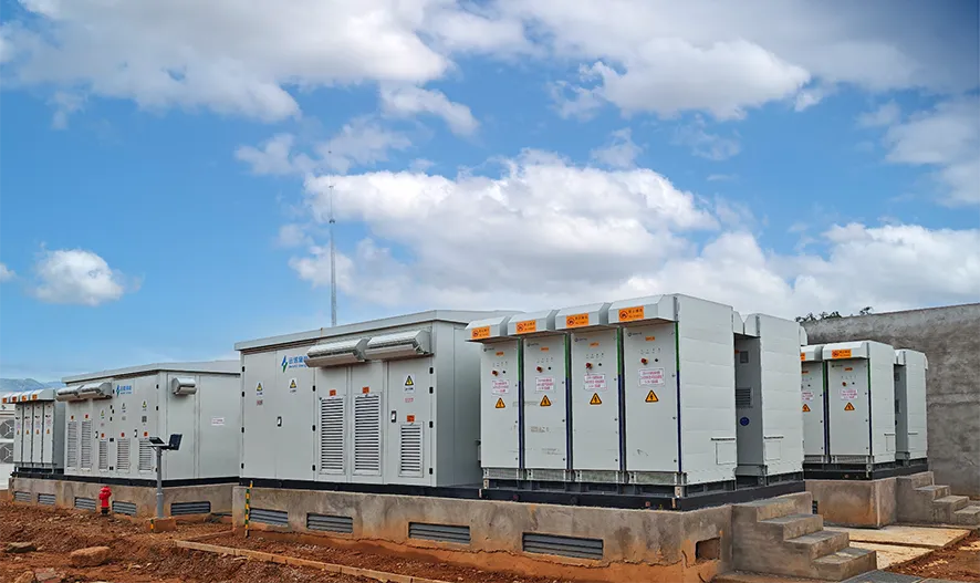 Sineng inverter and power units installed outdoors.