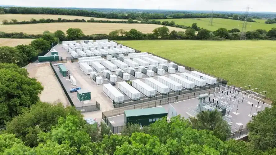 Battery storage site