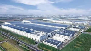 Solar factory rooftop panels