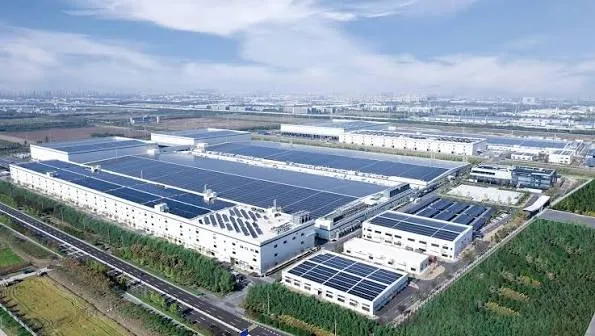 Solar factory rooftop panels