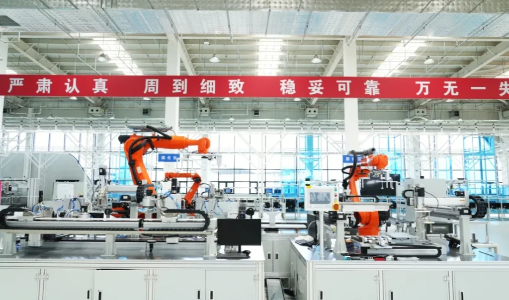 Automated aerospace production facility in China