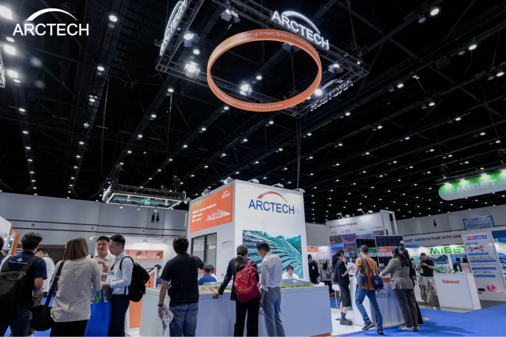 Arctech booth at renewable energy expo