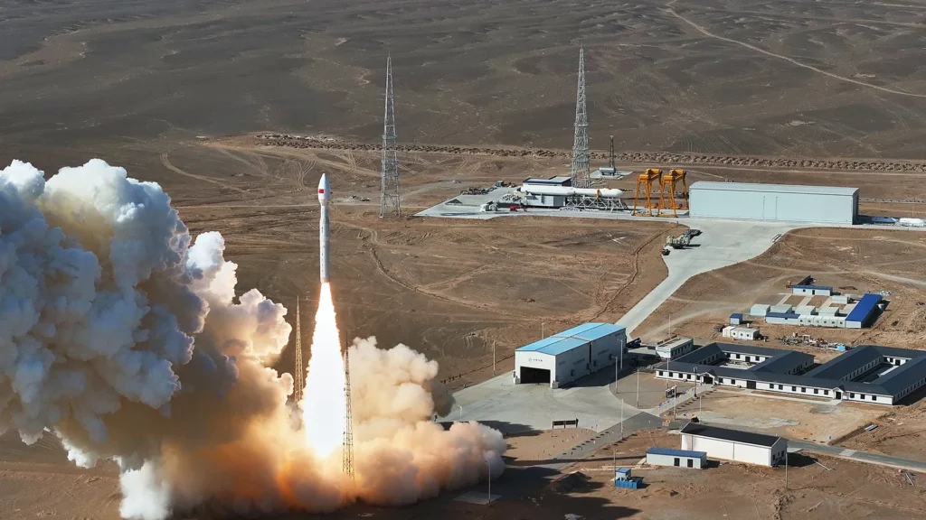 Kinetica rocket lifting off from a Chinese launch site