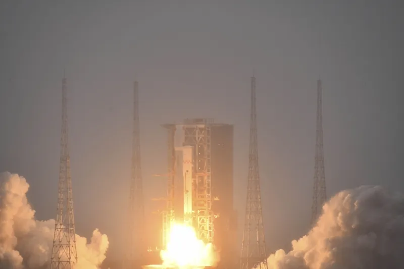 Long March-8 carrier rocket from the Wenchang Space Launch Site
