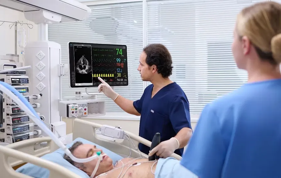 Patient monitoring equipment in a hospital