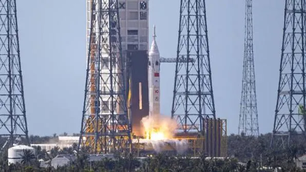 CNSA rocket launching into space