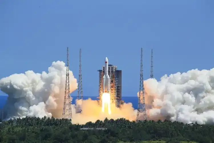 Chinese rocket launching into space