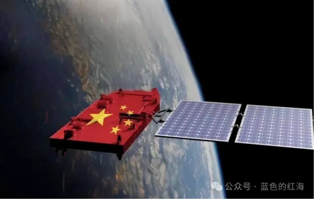 Chinese LEO communications satellite above Earth