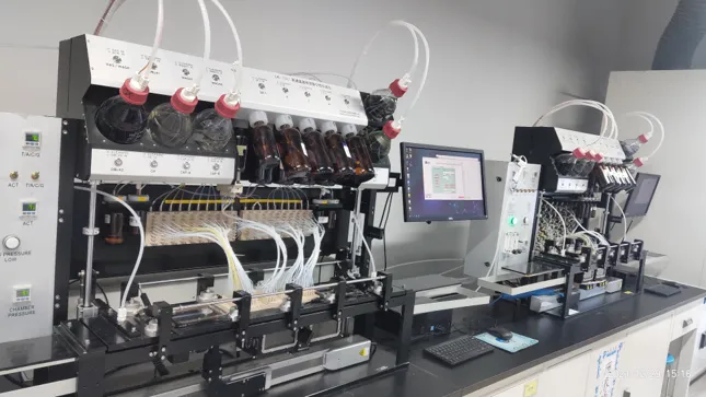 Automated drug testing equipment