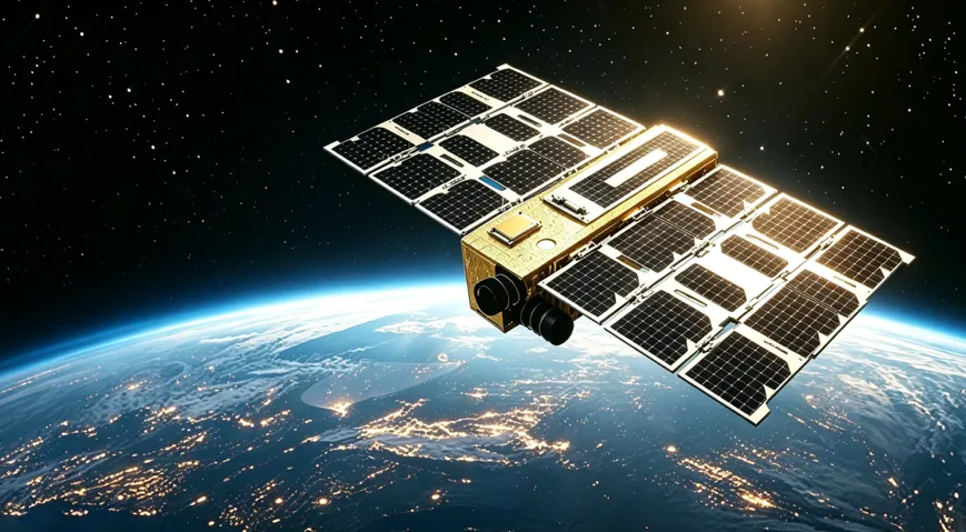 GalaxySpace LEO satellite orbiting Earth