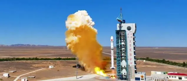 Long March rocket launching from China