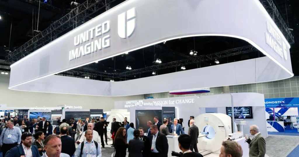 United Imaging booth at a medical technology exhibition