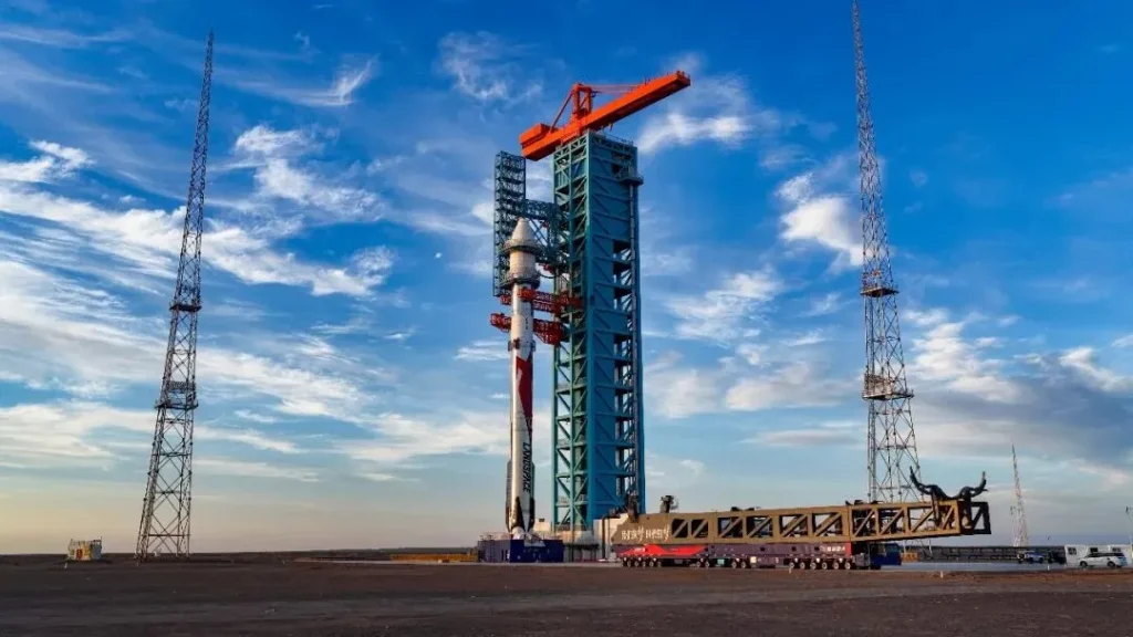 Zhuque rocket on the launch pad